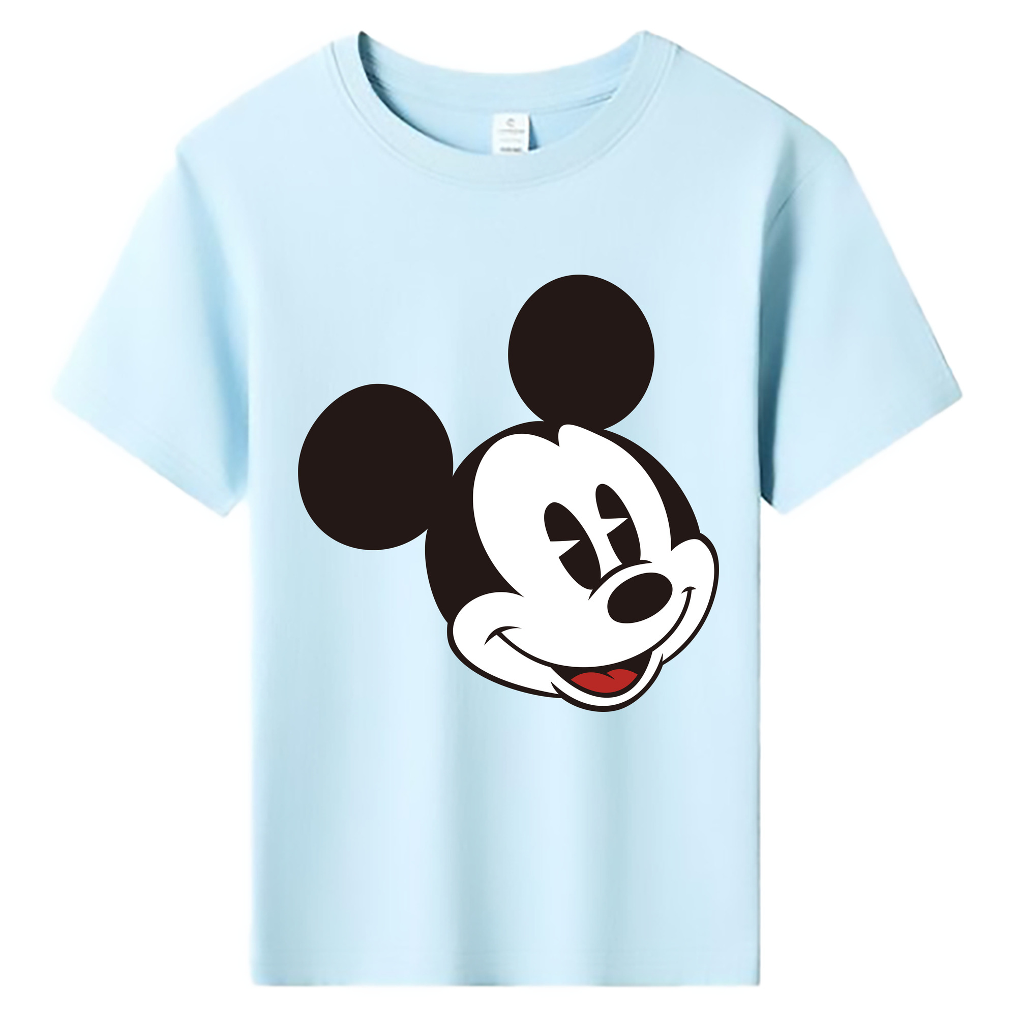 ミッキーマウス Mickey Mouse 綿100％キッズTシャツ（フロントプリント）